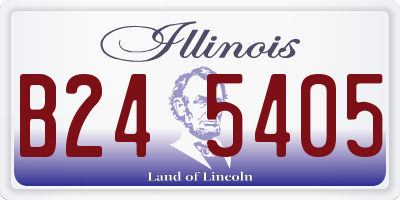 IL license plate B245405