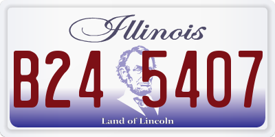 IL license plate B245407
