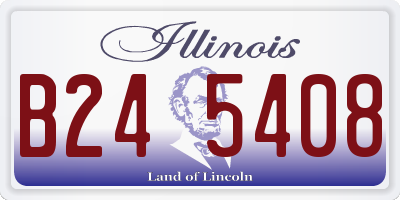 IL license plate B245408