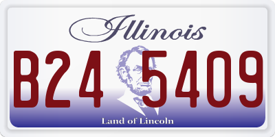 IL license plate B245409