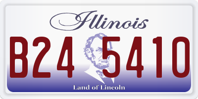 IL license plate B245410