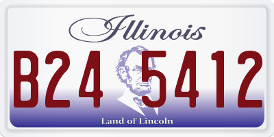 IL license plate B245412