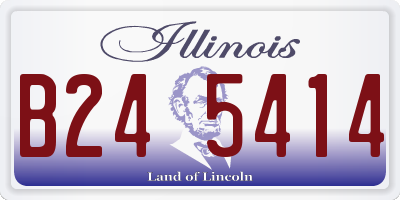IL license plate B245414