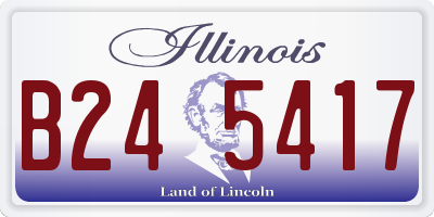 IL license plate B245417