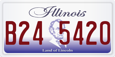 IL license plate B245420