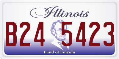 IL license plate B245423