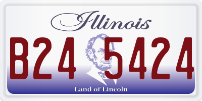 IL license plate B245424