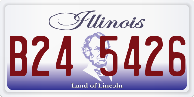 IL license plate B245426