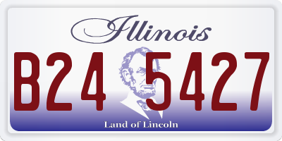IL license plate B245427