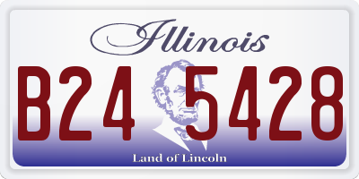 IL license plate B245428