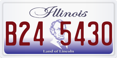 IL license plate B245430