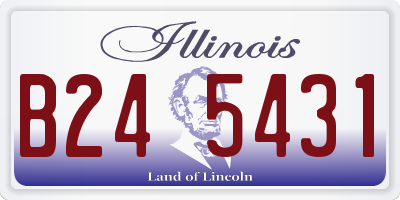 IL license plate B245431