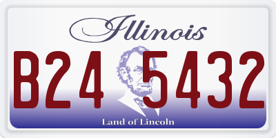 IL license plate B245432
