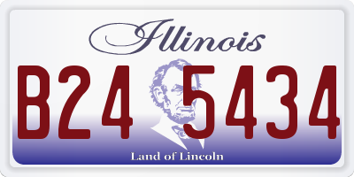 IL license plate B245434
