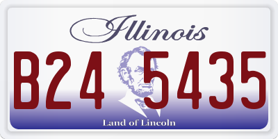 IL license plate B245435