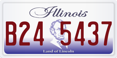 IL license plate B245437