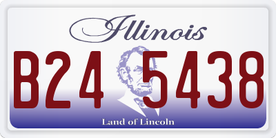 IL license plate B245438