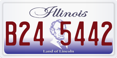 IL license plate B245442
