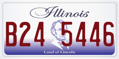 IL license plate B245446