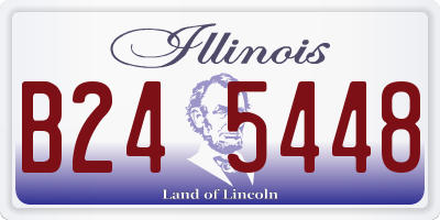 IL license plate B245448