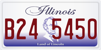 IL license plate B245450