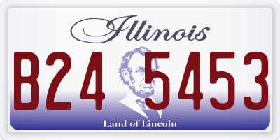 IL license plate B245453