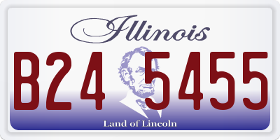 IL license plate B245455