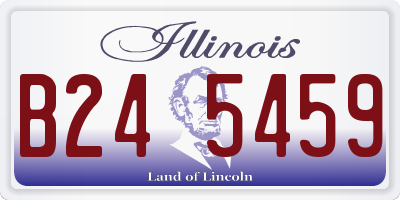 IL license plate B245459