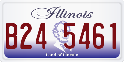 IL license plate B245461