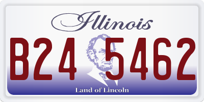 IL license plate B245462