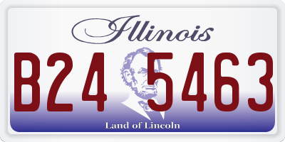 IL license plate B245463