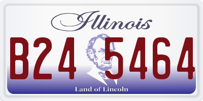 IL license plate B245464
