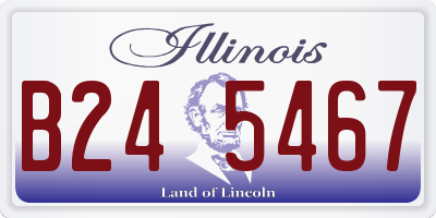 IL license plate B245467