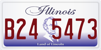 IL license plate B245473