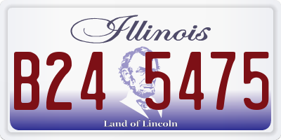 IL license plate B245475