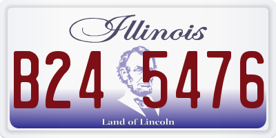IL license plate B245476