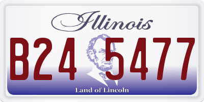 IL license plate B245477