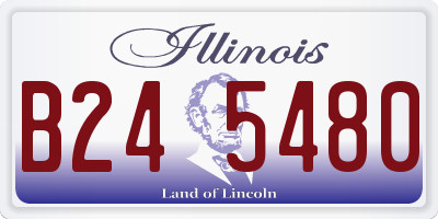 IL license plate B245480