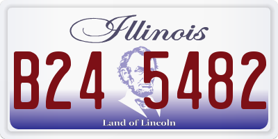 IL license plate B245482