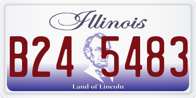 IL license plate B245483