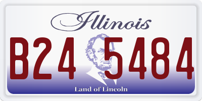 IL license plate B245484