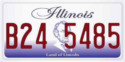 IL license plate B245485