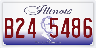 IL license plate B245486
