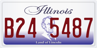IL license plate B245487