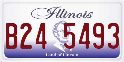 IL license plate B245493
