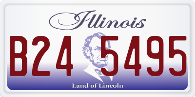 IL license plate B245495