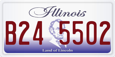 IL license plate B245502