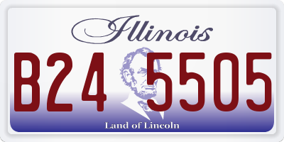 IL license plate B245505