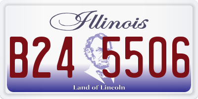 IL license plate B245506