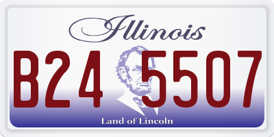 IL license plate B245507